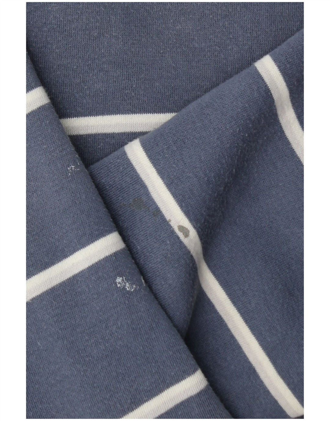 Crew Clothing Hanorac pentru bărbați, cu fermoar, cu gât, pulover, mare, albastru, cu dungi, bumbac