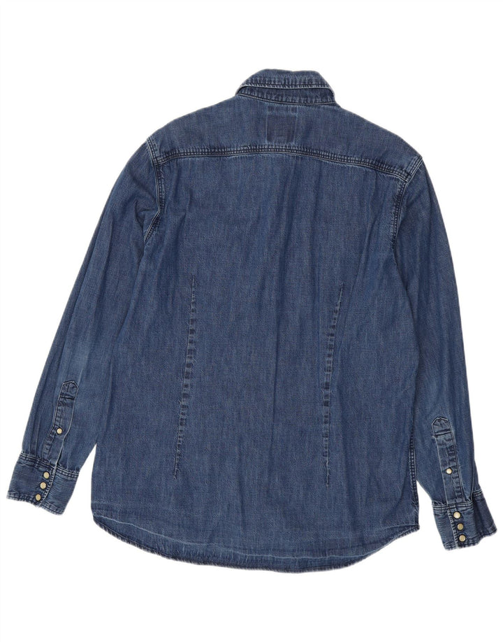 Cămașă G-STAR pentru bărbați, slim fit, din denim, XL, bumbac, albastru