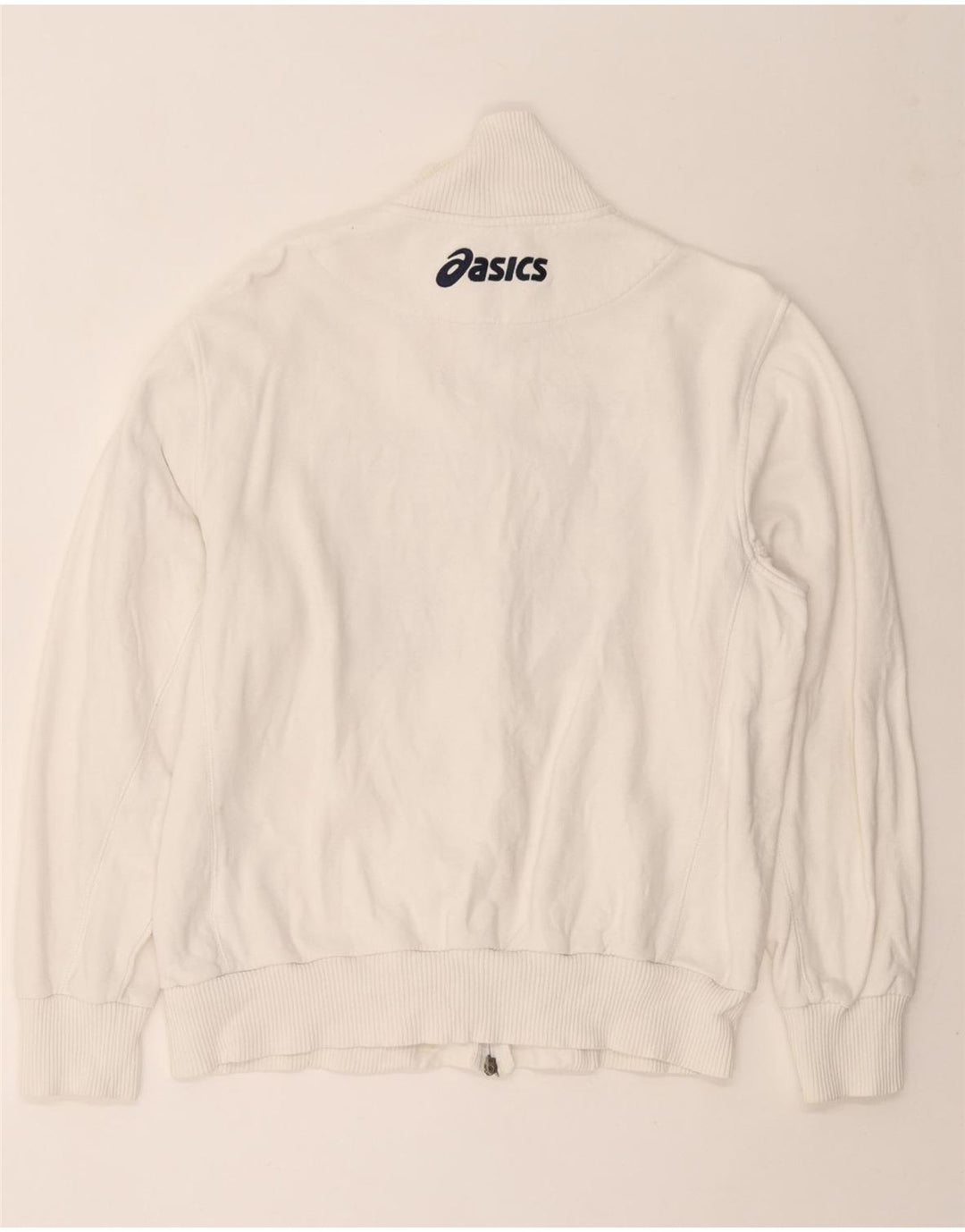 Jachetă pentru trening grafic ASICS pentru bărbați, XL, bumbac alb