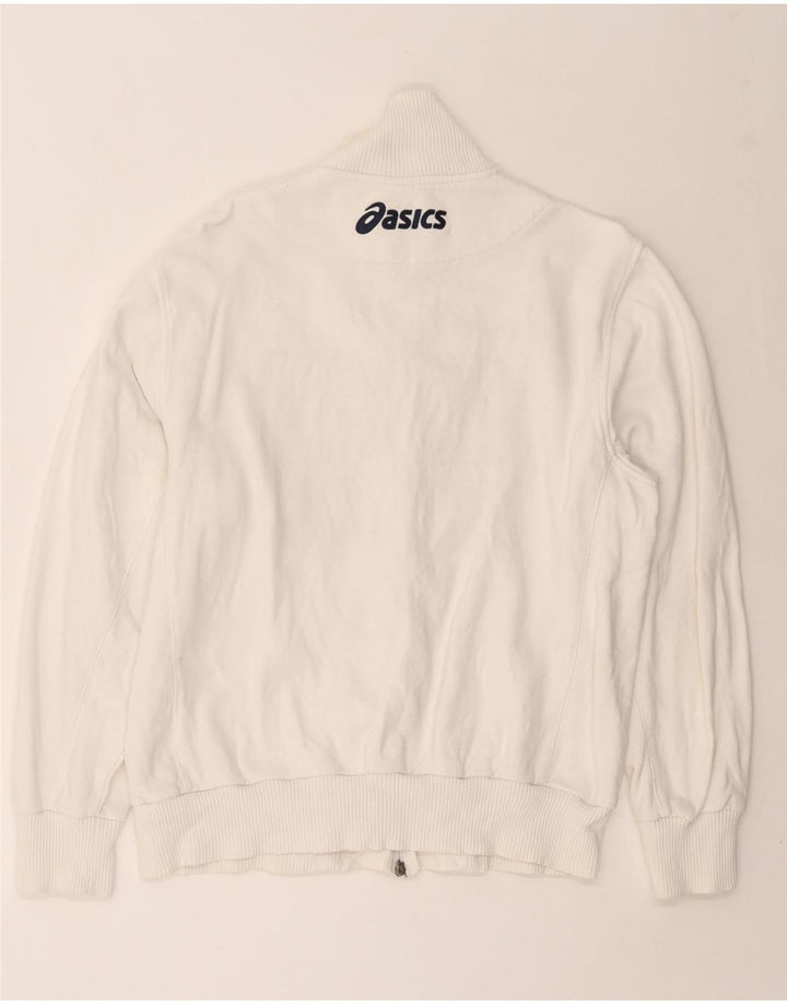 Jachetă pentru trening grafic ASICS pentru bărbați, XL, bumbac alb