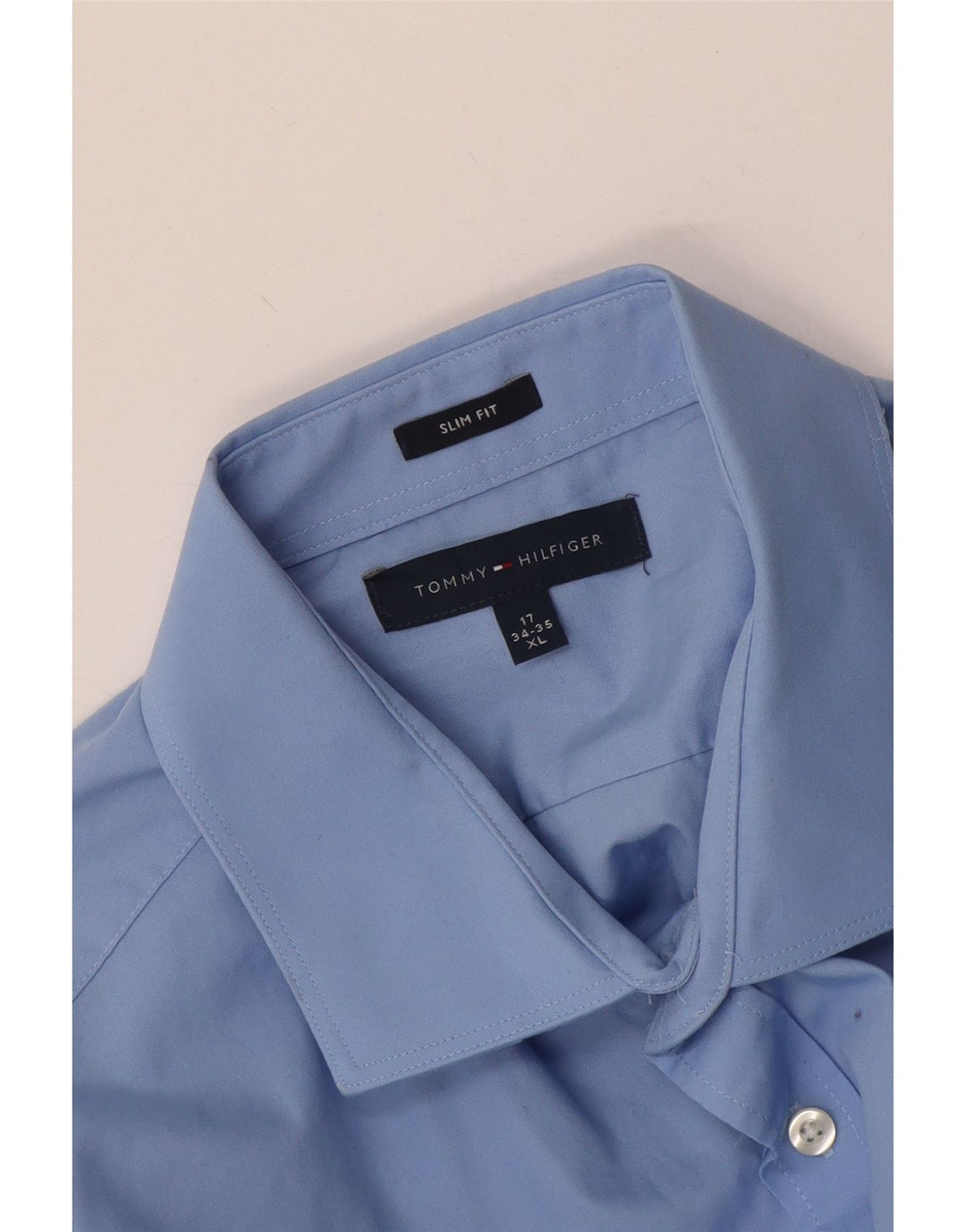 Cămașă pentru bărbați Tommy Hilfiger Slim Fit Mărimea 17 XL Albastru