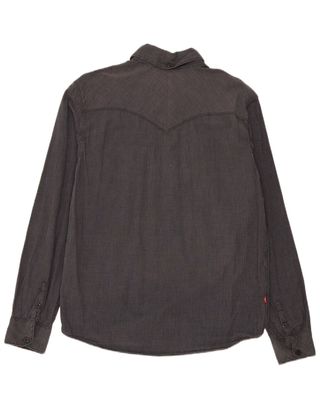 Cămașă Levi's Standard Fit pentru bărbați, bumbac cu carouri, gri mediu