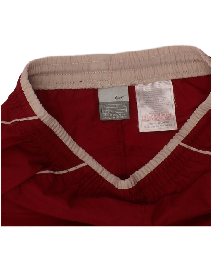 Pantaloni scurți sport grafic NIKE pentru băieți 8-9 ani poliester roșu mic