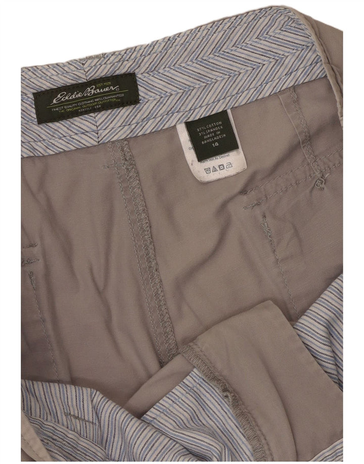Pantaloni scurți casual pentru bărbați Eddie Bauer US 14 XL W36 bumbac gri