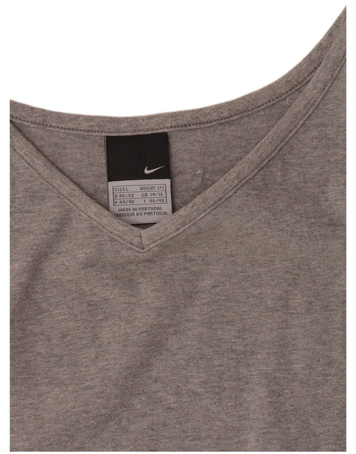 Top crop pentru femei Nike UK 14/16, mare, gri