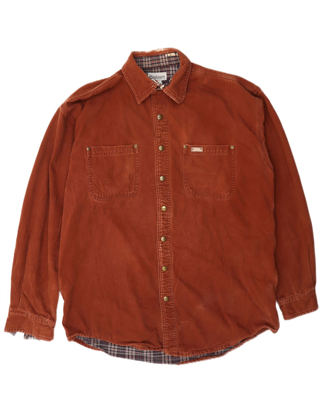 Cămașă pentru bărbați Carhartt Lumberjack Mare, bumbac, maro