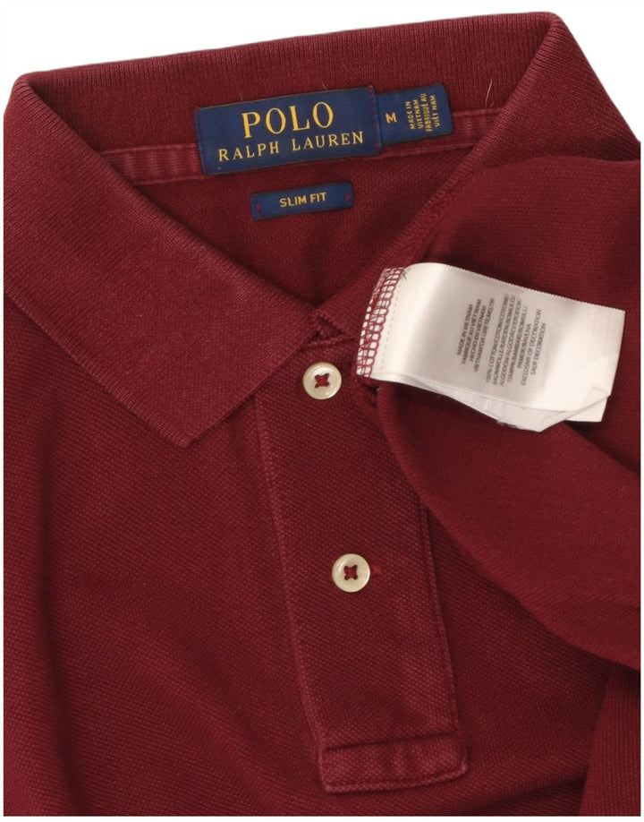 POLO RALPH LAUREN Cămașă Polo Slim Fit pentru bărbați, bumbac maro mediu