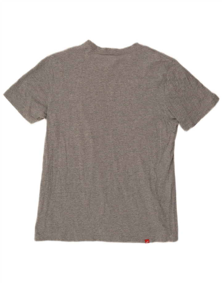 Tricou grafic Puma pentru bărbați Top, bumbac, gri mediu