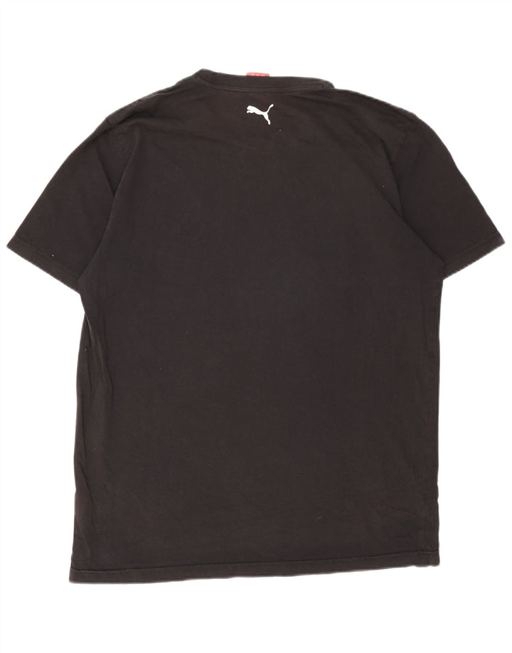 Tricou grafic Puma pentru bărbați Top mare din bumbac negru