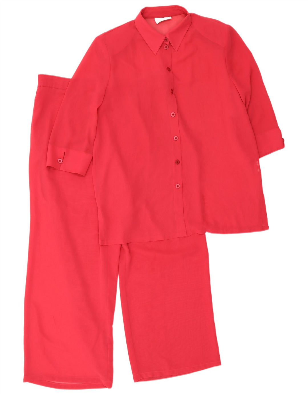 Set 2 piese pentru femei Frankenwalder mâneci 3/4 EU 44 XL W34 L27 poliester roșu
