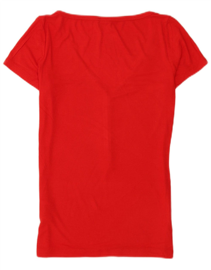 Tricou pentru femei Guess Top UK 8 Small Red Rayon