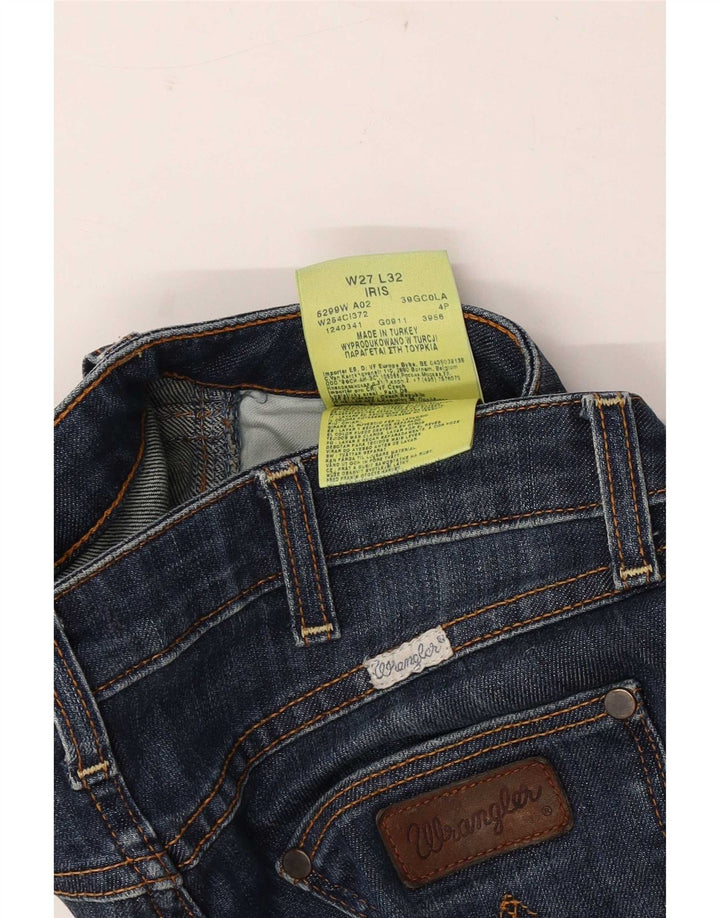 Blugi pentru femei Wrangler Iris Bootcut W27 L32 Bumbac bleumarin