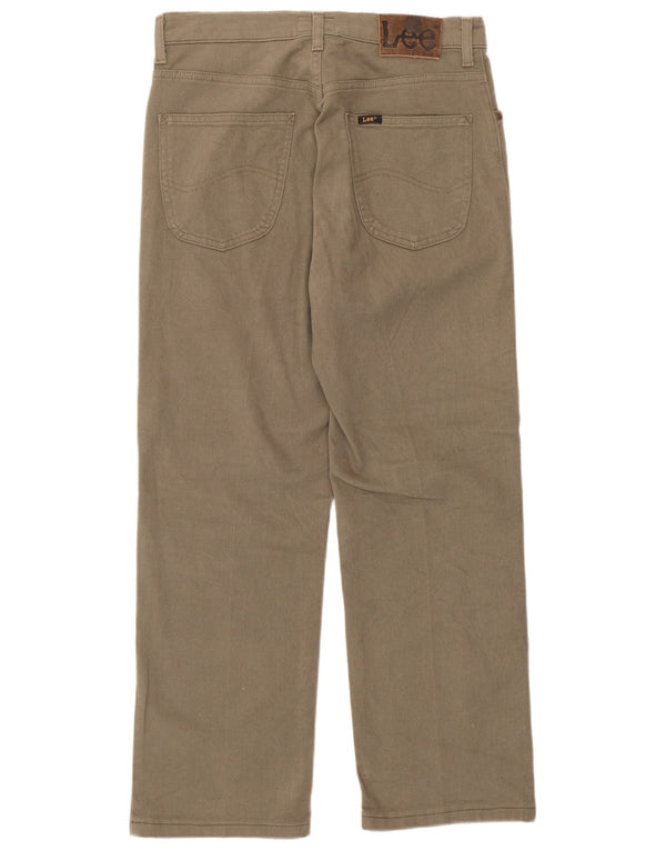 Pantaloni casual drepti pentru bărbați Lee Brooklyn W31 L27 bumbac bej