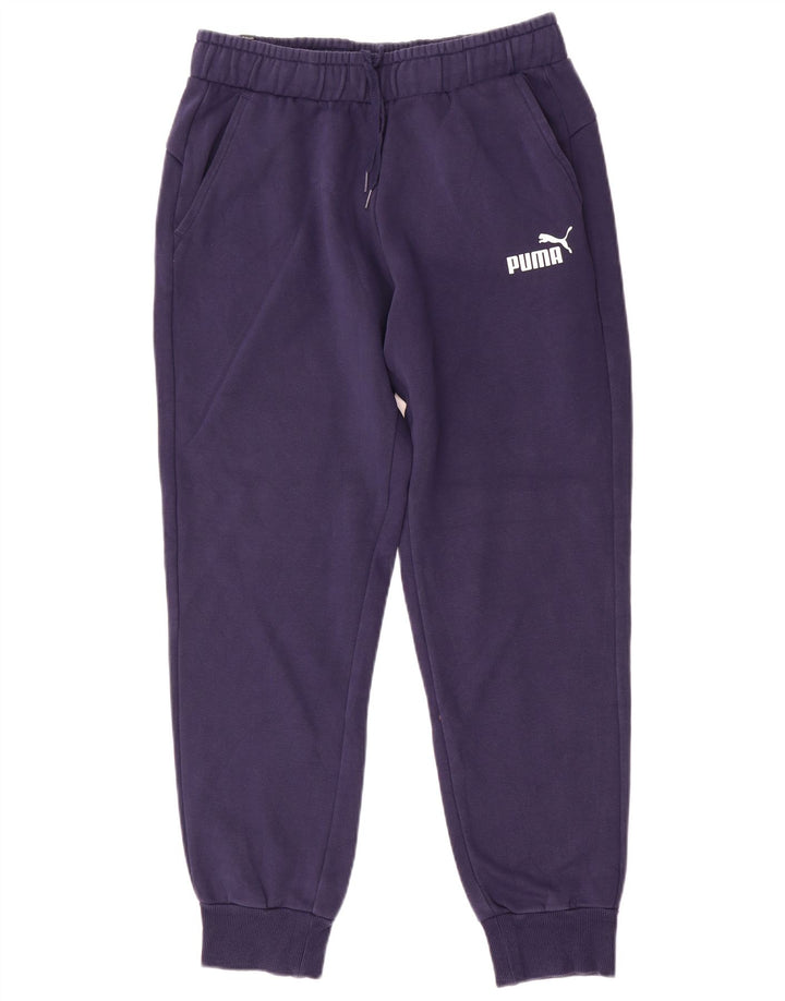 Pantaloni de trening Puma pentru bărbați Pantaloni de jogging, bumbac mediu albastru bleumarin