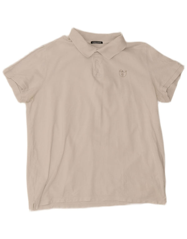Chiemsee Mens Polo Shirt XL White Cotton