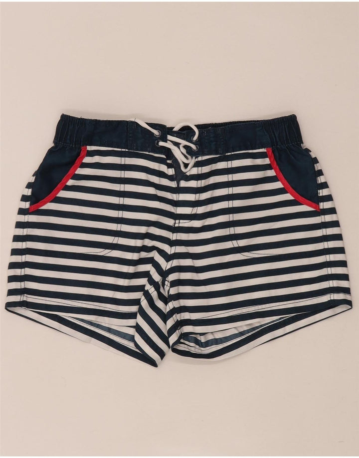 Fat Face, damă, pantaloni scurți de înot UK 10 mic, albastru, poliester cu dungi