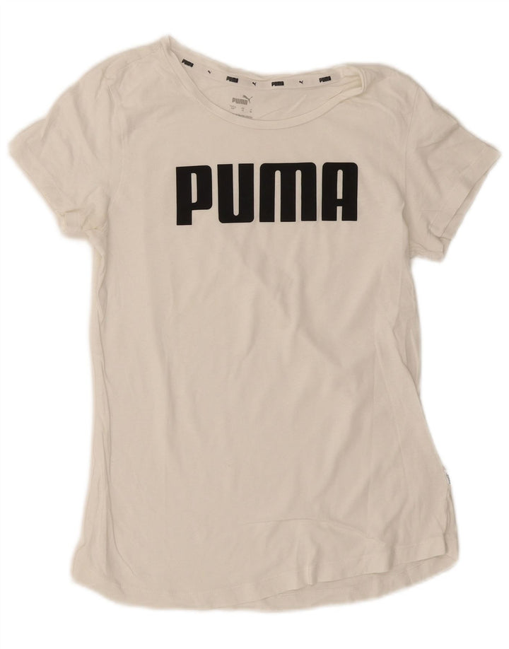 Tricou grafic Puma pentru femei Top UK 10 Small White