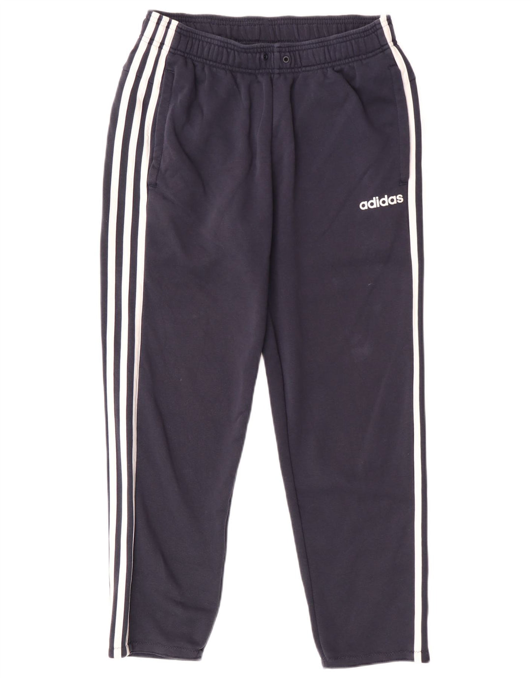 Pantaloni de trening Adidas pentru bărbați, bumbac mediu albastru bleumarin