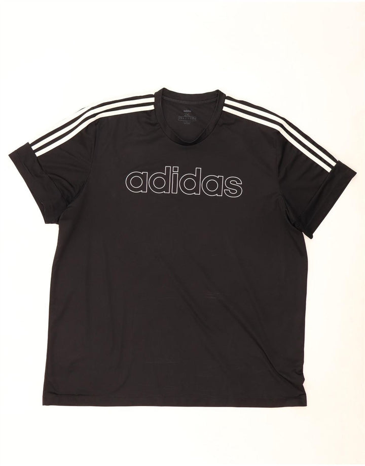 Tricou Adidas Climalite Graphic Top 2XL Negru Poliester