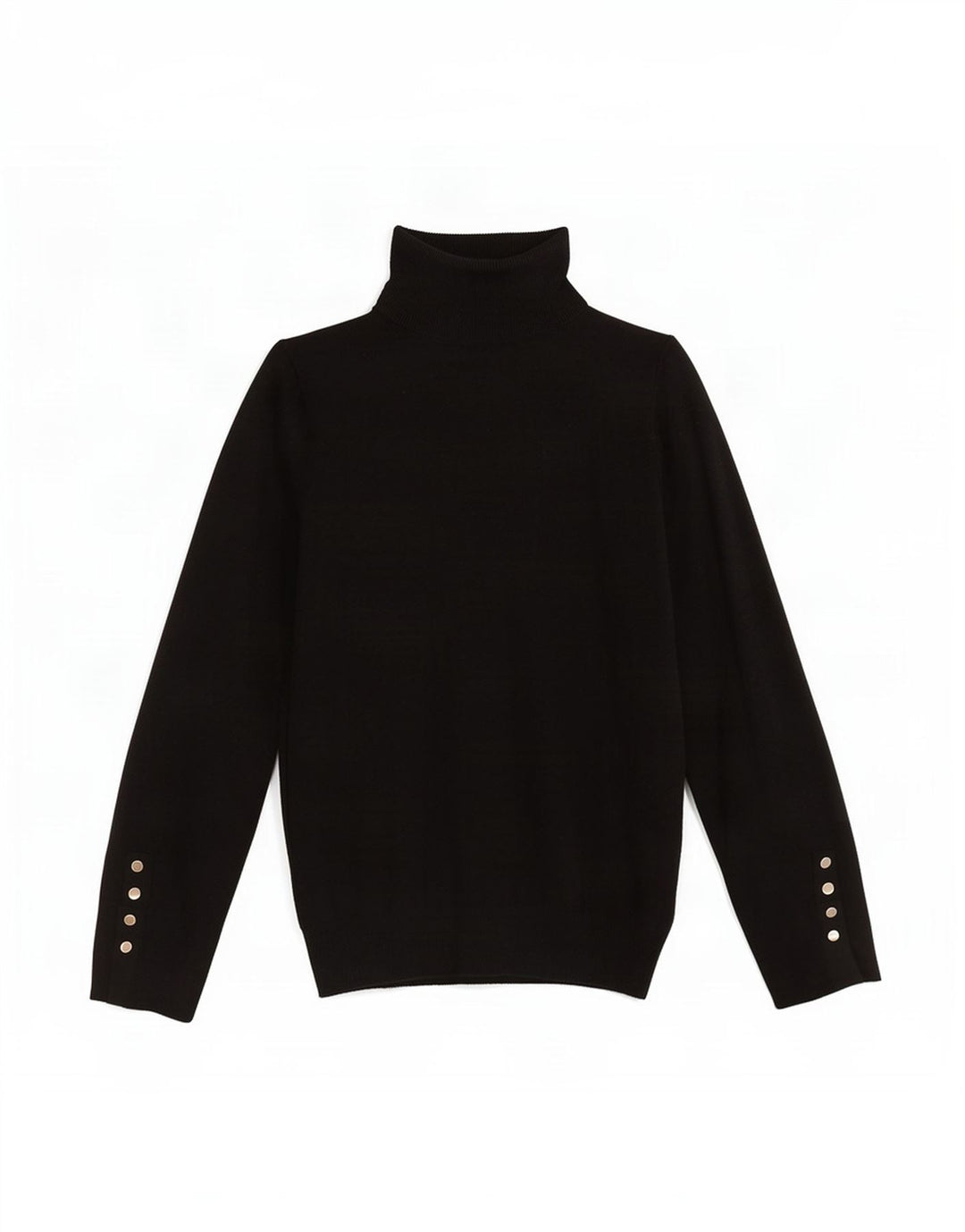 Pulover pentru femei cu gât rulat Zara UK 10 Mic Negru