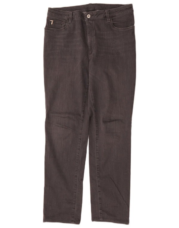Blugi drepti pentru femei Trussardi W36 L29 bumbac gri