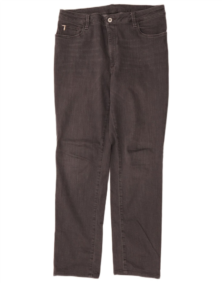 Blugi drepti pentru femei Trussardi W36 L29 bumbac gri