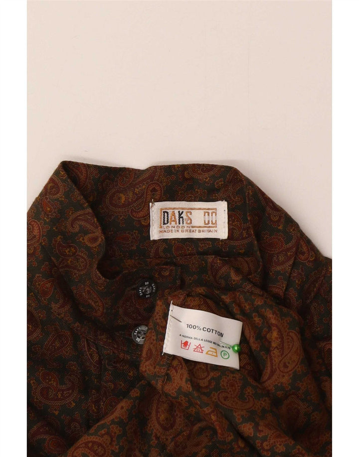 Cămașă DAKS pentru femei UK 12, bumbac Paisley maro mediu