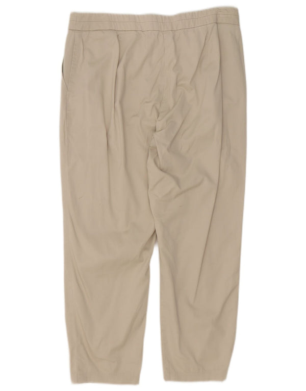 Pantaloni Capri drepti pentru femei Marks & Spencer UK 12 Medium W30 L22 Bej