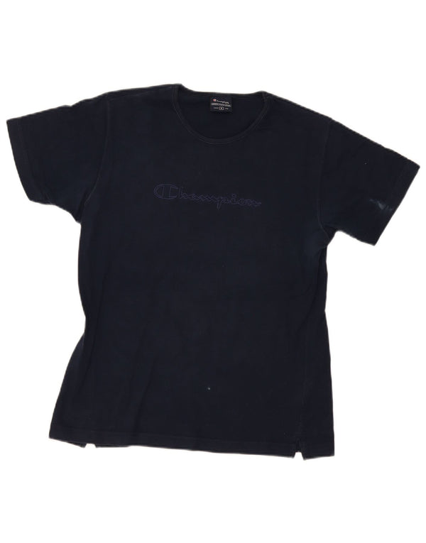 Tricou grafic Champion pentru femei Top UK 14 Medium Bleumarin Bumbac