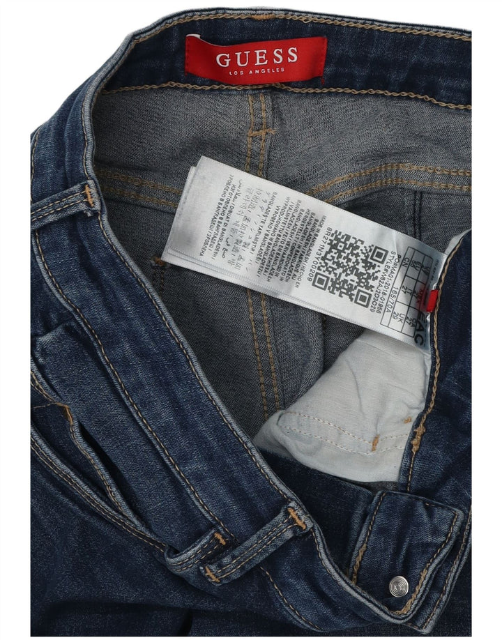 Blugi skinny pentru femei GUESS W29 L28 bumbac bleumarin