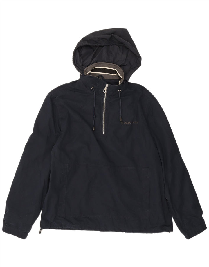 Jachetă Anorak cu glugă pentru bărbați Farah UK 40 Poliester mare bleumarin