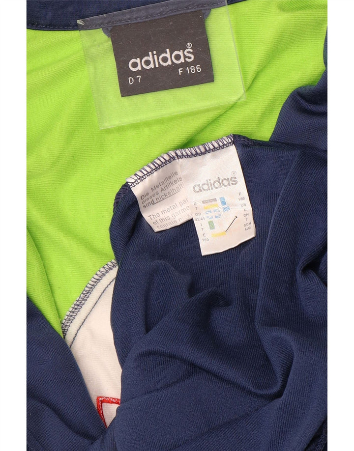 Jachetă de trening pentru bărbați ADIDAS UK 42/44, mare, bleumarin, color block