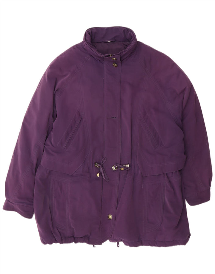 Palton supradimensionat pentru femei Vintage EU 46 XL Poliester violet