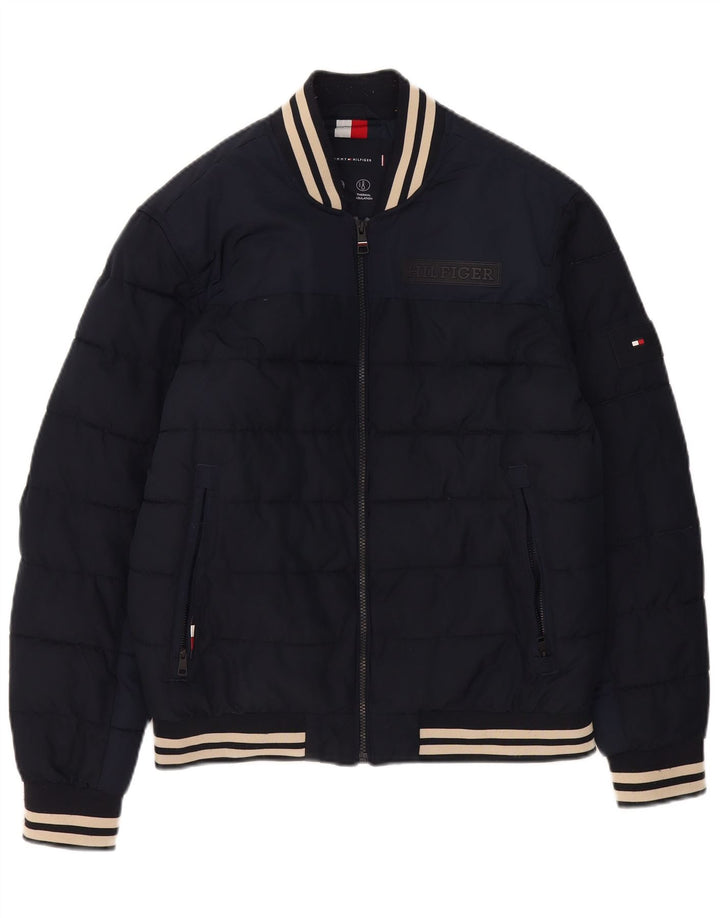 Jachetă căptușită pentru bărbați Tommy Hilfiger UK 38 Medium Bleumarin Poliester