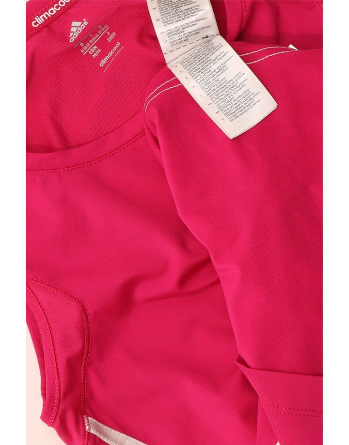 Vest Top Climacool pentru femei Adidas UK 12/14 Medium Pink Poliamidă
