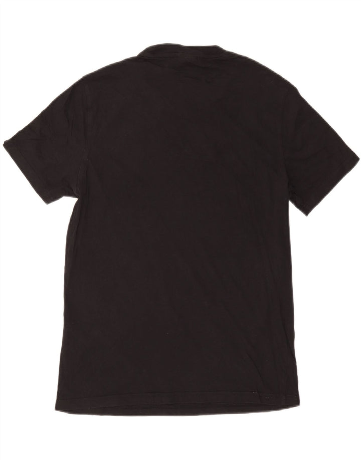 Tricou grafic Champion pentru bărbați Top mediu din bumbac negru