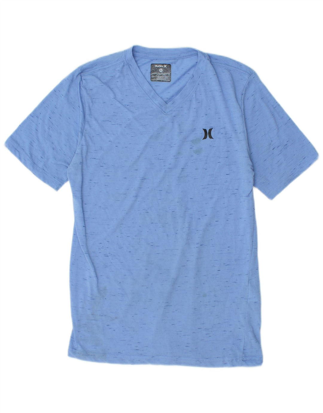 HURLEY Boys T-Shirt Top 13-14 Years XL Blue Flecked Polyester