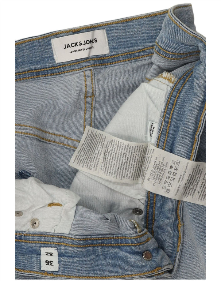 Blugi Jack & Jones GLENN Slim pentru bărbați W36 L32 Bumbac albastru