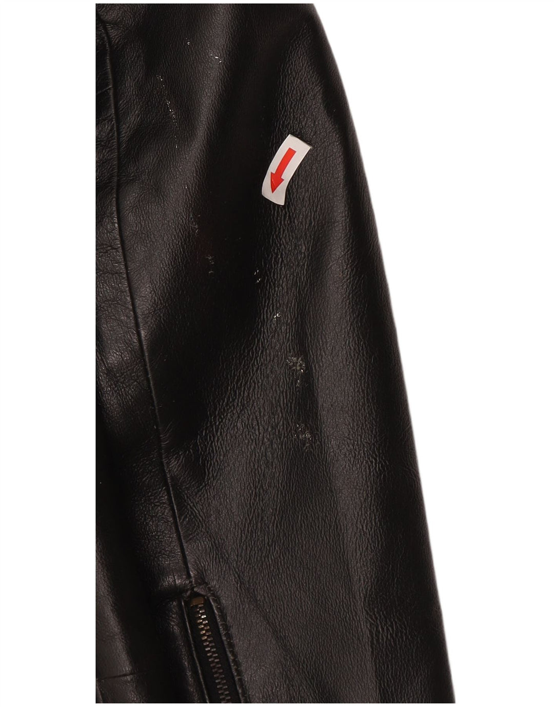 Jachetă Bomber Crop din piele Privilegi pentru femei IT 44 Medium Black Leather