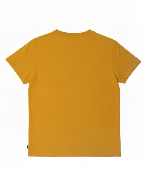 Superdry Mens T-Shirt Top Large Yellow Cotton