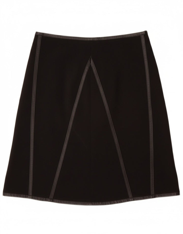 Fusta A-Line pentru femei VINTAGE W28 Medium Black