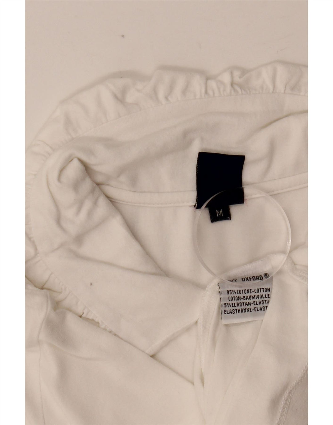 IVY OXFORD Tricou polo pentru femei UK 12 Bumbac alb mediu