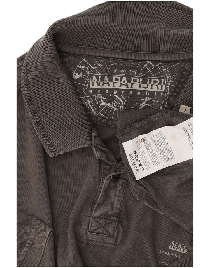 Tricou polo pentru bărbați NAPAPIJRI, bumbac gri mare