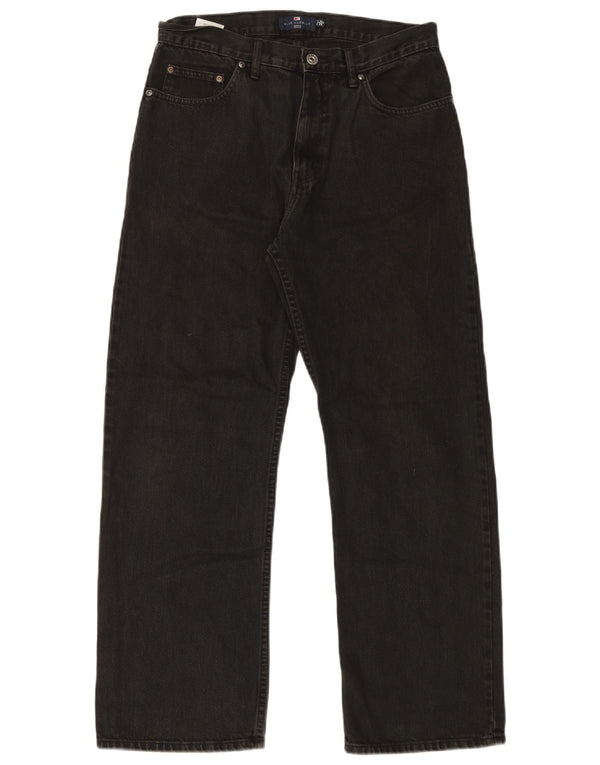 Blugi drepți pentru bărbați Marks & Spencer Blue Harbour W32 L29 bumbac negru