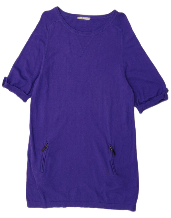 Rochie cu pulover cu mâneci scurte pentru femei Marks & Spencer UK 14 mare violet