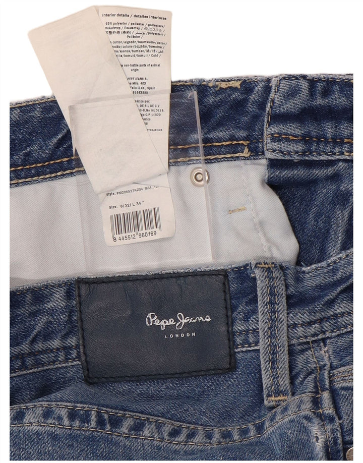 PEPE JEANS Blugi drepti pentru femei W32 L34 Bumbac albastru