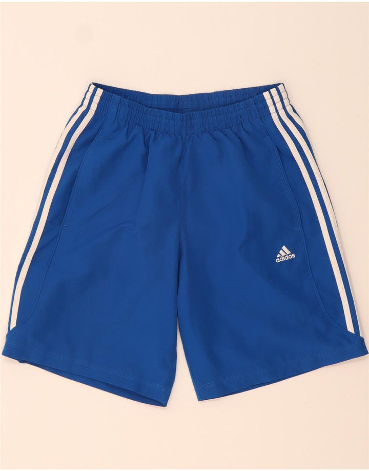 ADIDAS Mens Climalite Sport Shorts Small  Blue Polyester