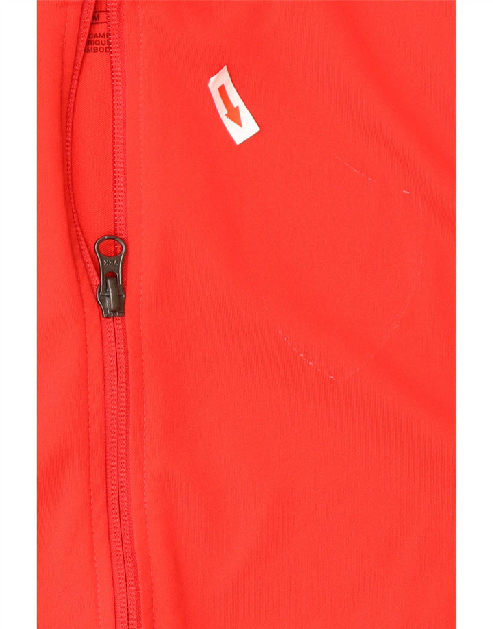 Jachetă de top pentru trening Nike Dri Fit pentru băieți 12-13 ani Poliester roșu mare