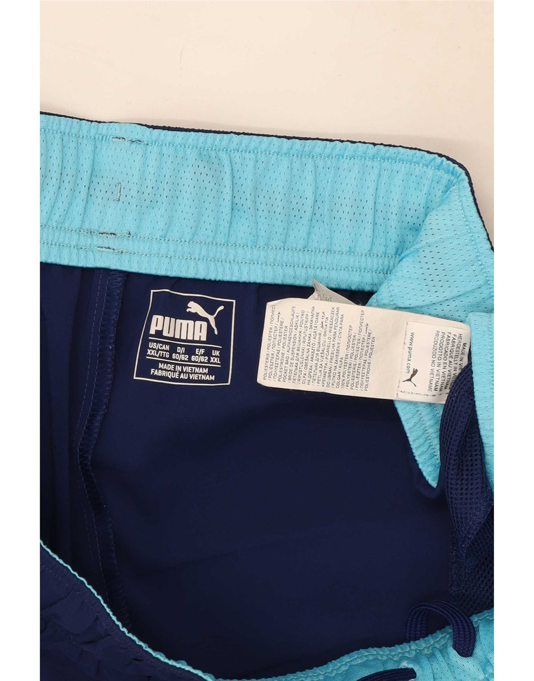 Pantaloni scurți sport Puma pentru bărbați 2XL, poliester bleumarin