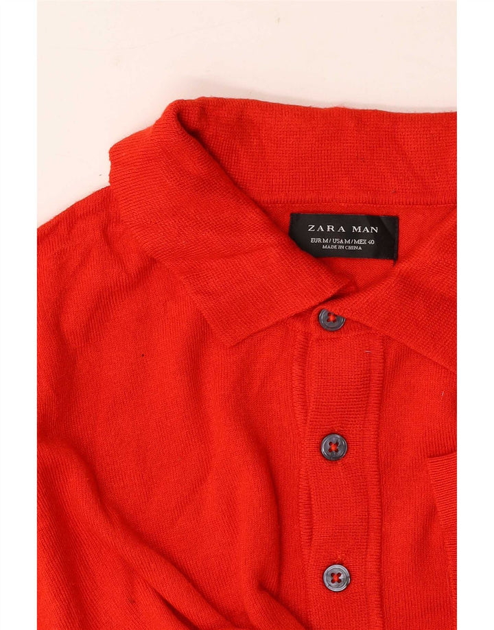 Tricou polo pentru bărbați Zara, roșu mediu